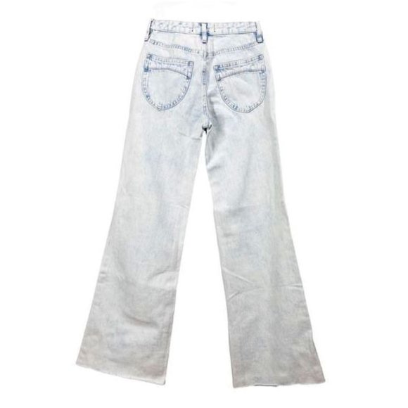 FREE PEOPLE High Rise Straight Flare Jeans NWT - Picture 5 of 6